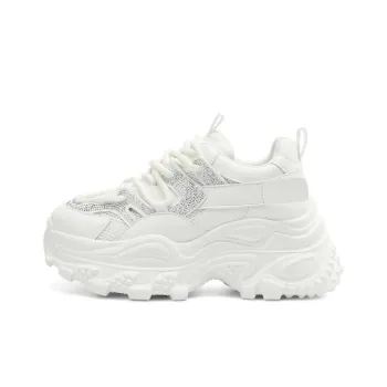 BOERDIQI Breathable Lightweight Height Increasing Low Top Chunky Sneakers Women's
