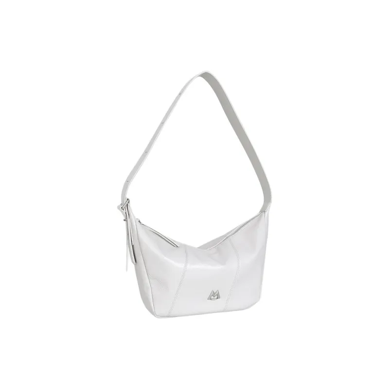 Kikawa Card Synthetic Leather Tote Bag, Shopping Bag, Shoulder Bag Medium Size Women's Gray White-4