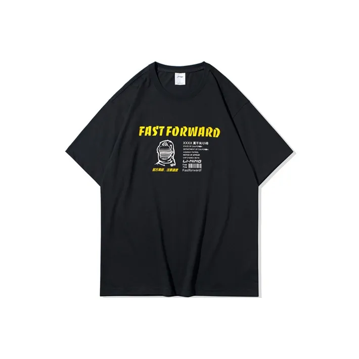 LINING T Shirts Men Black-0
