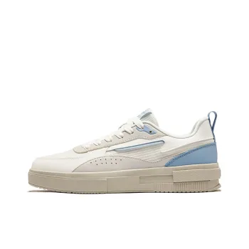 Erke Anti Slip Wear Resistant Low Top Skateboard Shoes Men's White Blue
