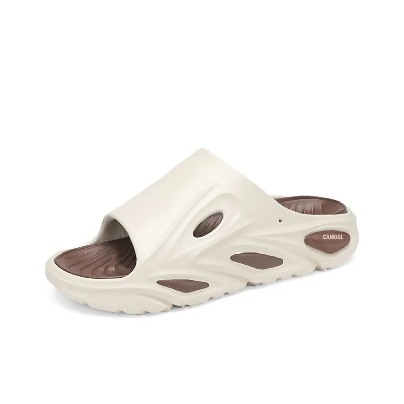 CAMOSI Slide Slippers Unisex Matcha Green/White Blue/Black Orange/Beige Brown-1