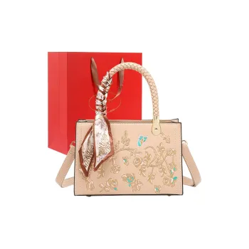 PAYOT Synthetic Leather Shoulder Bag Crossbody Bag Handbag Women's Apricot