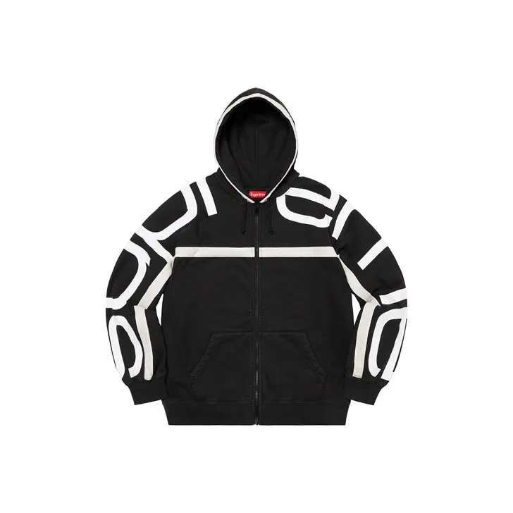 Supreme Big Logo Paneled Zip Up-0