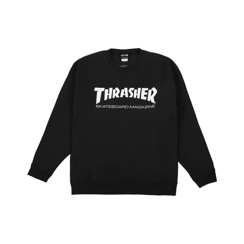 Thrasher Crew Neck Regular Sweatshirt Japan Version Unisex Black-0