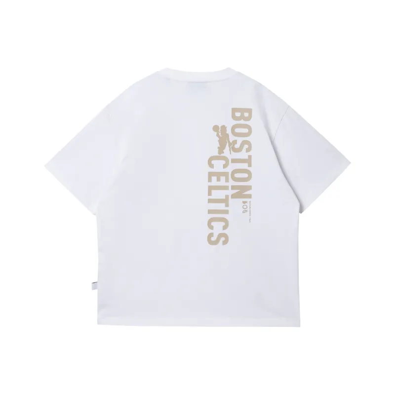 JACK JONES· x NBA JACK & JONES X NBA Co brand T Shirt Men's A06 Raw White-1