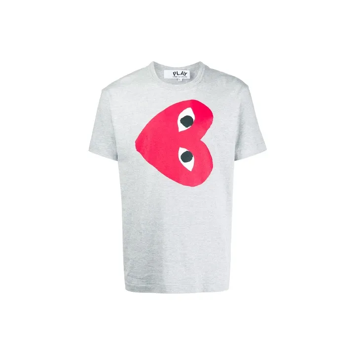 CDG Play T-Shirts Men Gray-0