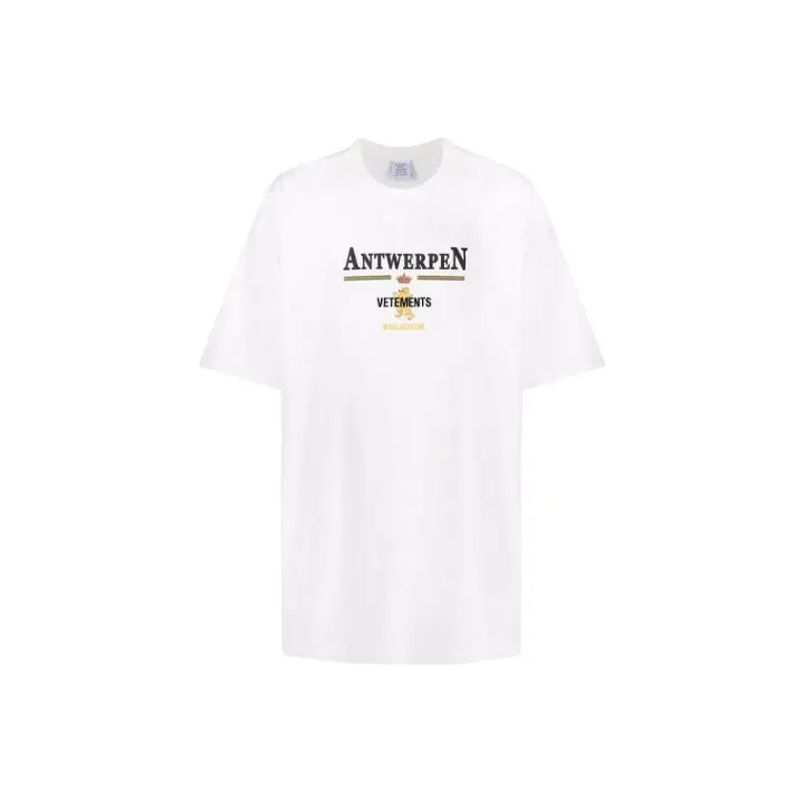 Vetements T Shirts Unisex White-0