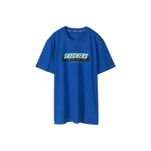 Skechers Straight T-Shirt Men's Nautical Blue