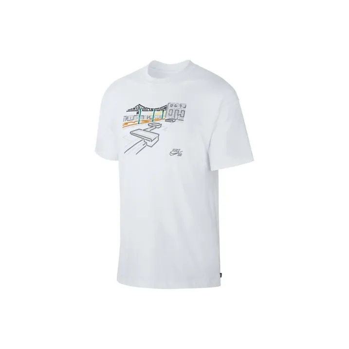 Nike T Shirts Men White-0