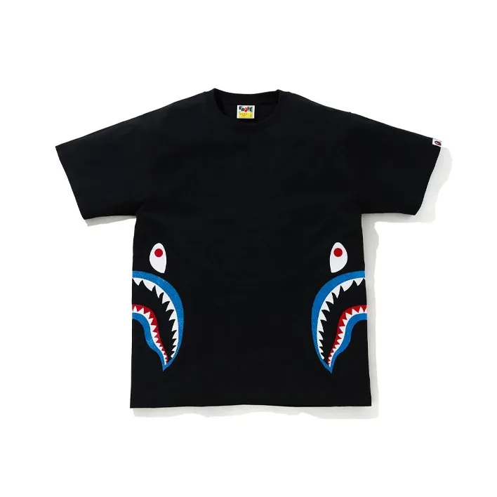 A BATHING APE Color Camo Side Shark Tee-0
