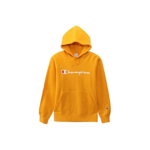 Champion Sweatshirt Japan Version Unisex Yellow