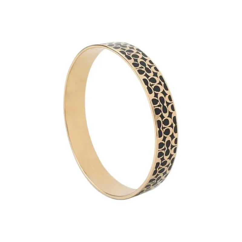 COACH Enamel Bangles Women's Gold-1