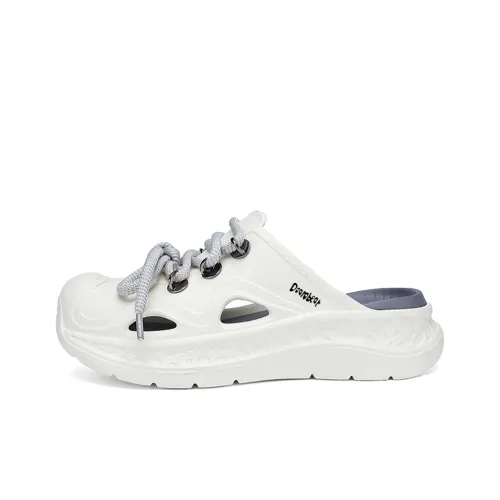 PEAK Pole Hole Shoes Clogs Mens Super Light White Dark Blue