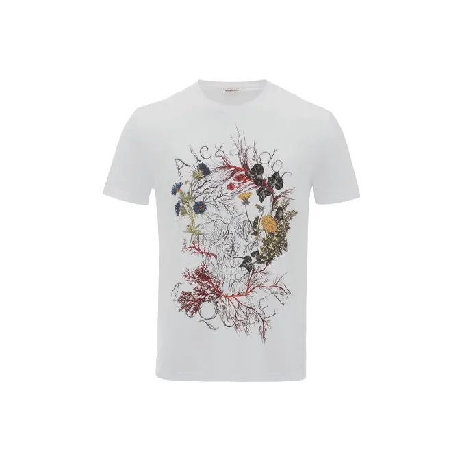 Alexander McQueen T Shirts Men White-0