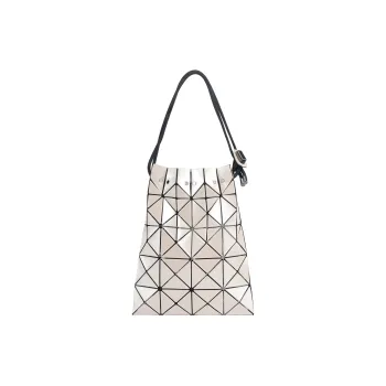 ISSEY MIYAKE Polyester Drawstring Bag Crossbody Bag Mini Women's Ivory White