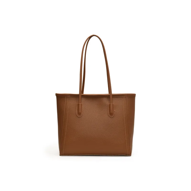 HCXK PU Tote Bag Shoulder Bag Women's Black/Beige/Khaki/Brown/Coffee-17