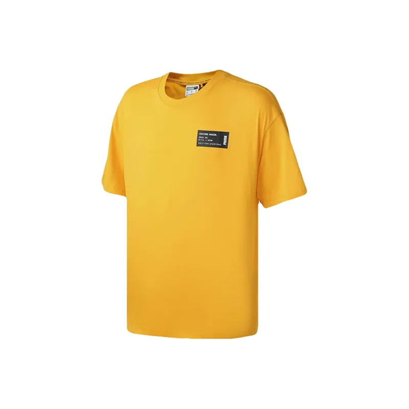 PUMA T Shirts Men Yellow-0