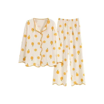 Xiang Ning Pai Pajama Set Women's Ecru