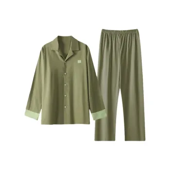 ZAO FU NIAO Pajama Set Men's Dark Green