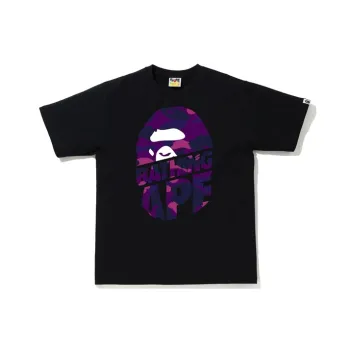 A BATHING APE Color Camo Peek Ape Head T Shirt