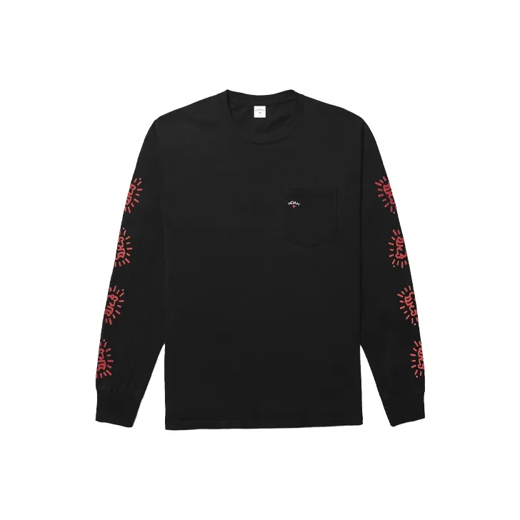 NOAH Keith Haring Long Sleeve Pocket Tee-1