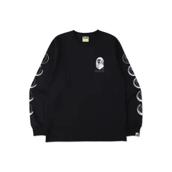 A BATHING APE Head Moon L/S Tee
