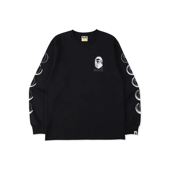 Bape Ape Head Moon L/S Tee-1