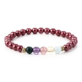 MAGICPOLE Cinnabar Jade Bracelets Women's