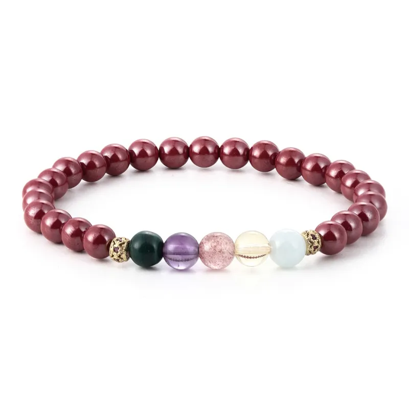MAGICPOLE Cinnabar Jade Bracelets Women's-0