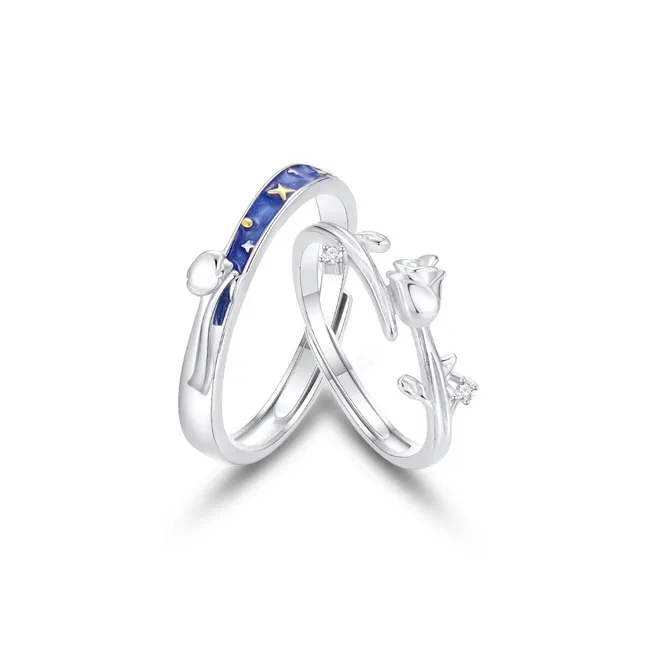 GLOIRE S999 Fine Silver Rings Unisex-0