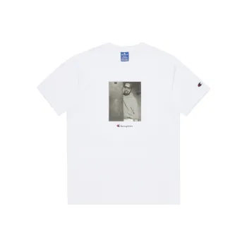 Champion T Shirt Unisex European Version White