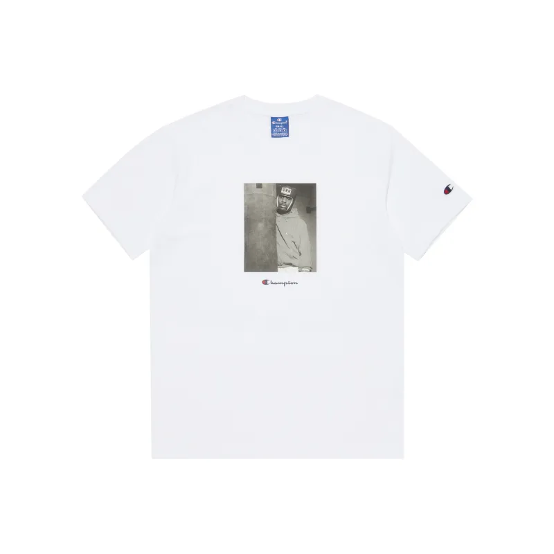 Champion T Shirt Unisex European Version White-0