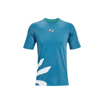 Under Armour Curry X Sesame Street Set in Sleeve T Shirt Men's Radiation Blue