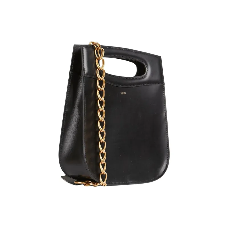 SOEUR Cow Leather One Shoulder Handbag Women's Black-1