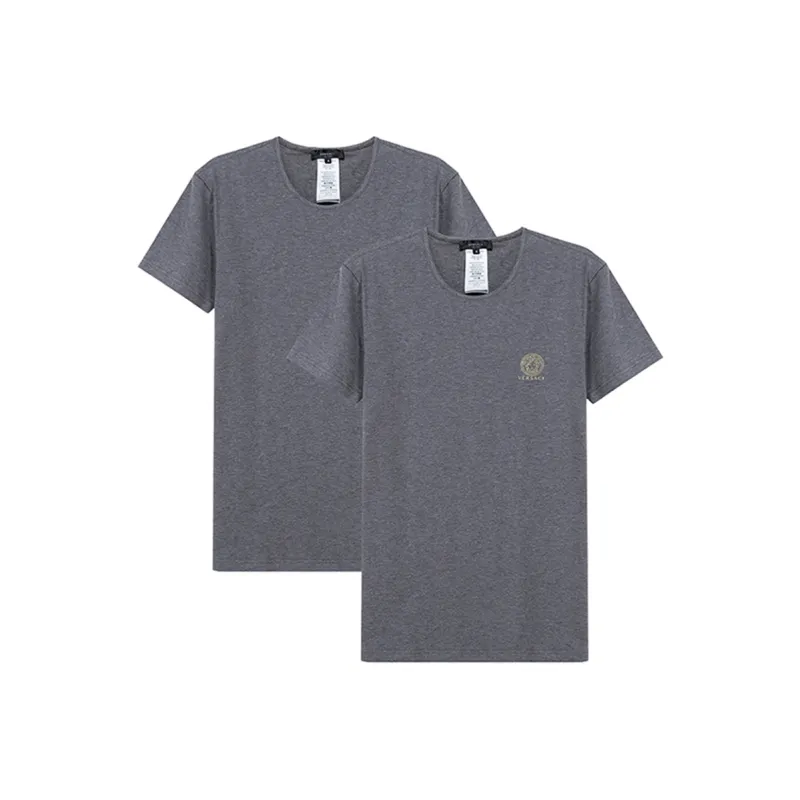 VERSACE T Shirts Men Dark Gray-0