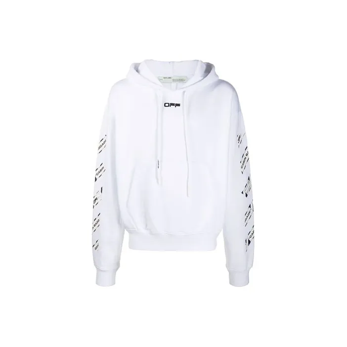 OFF WHITE Airport Tape Arrows Diag Hoodie-0