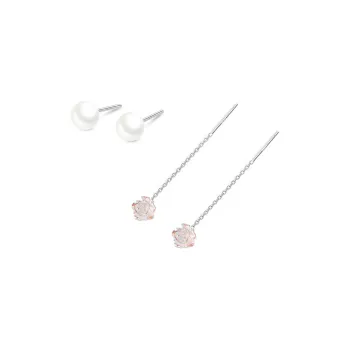 Love Link 999 Fine Silver Earrings Women's