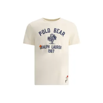 Polo Ralph Lauren T Shirts Men Ecru