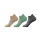 246199 Thin Ankle Socks 3 Pack (Khaki/Light Green/Dark Gray)
