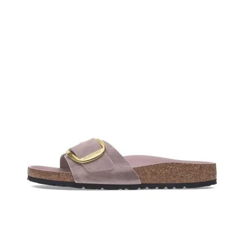 Birkenstock Madrid Big Buckle Slide Slippers Women's Pink Narrow Fit