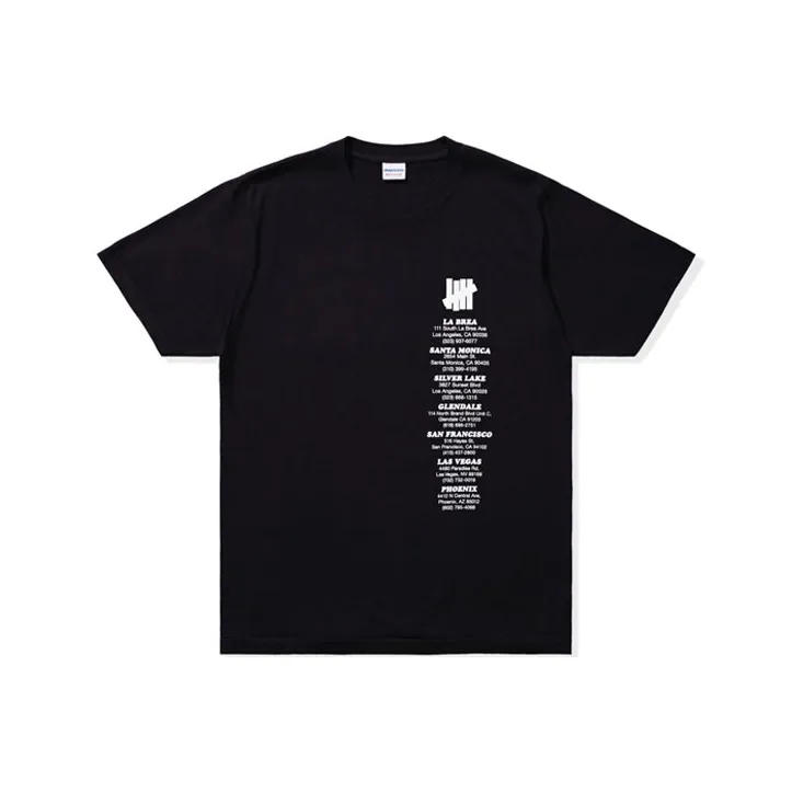UNDEFEATED Straight T Shirt Unisex Black-0