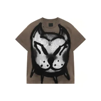Givenchy Collared Dog Oversized T Shirt