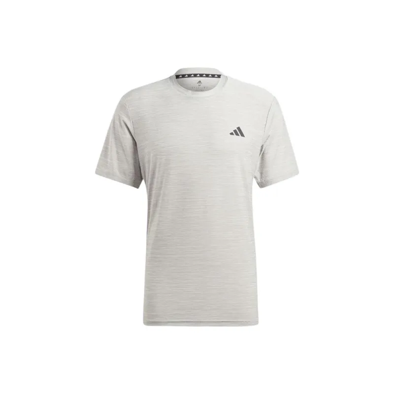 Adidas T Shirts Men Gray White-0