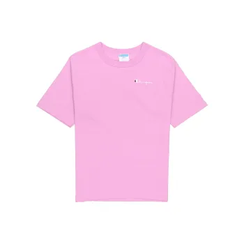 Champion Crew Neck Loose Fit Straight Short Sleeved T Shirt US Version Unisex Pink