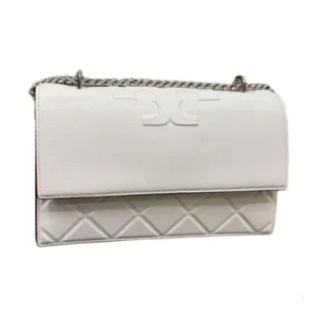 TORY BURCH Fleming Sheepskin Shoulder Bag Regular Women's White