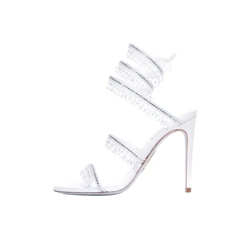 RENE CAOVILLA Chandelier Strap Sandals 10.5cm Women's White