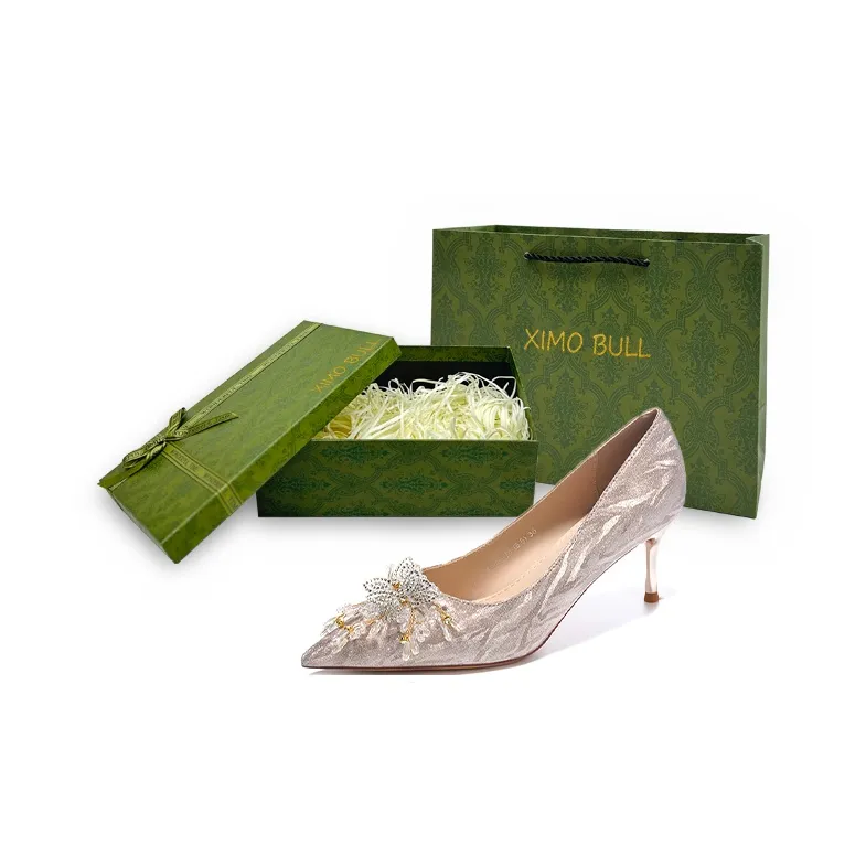 XIMO BULL Slim Heel High Heels Women's-15