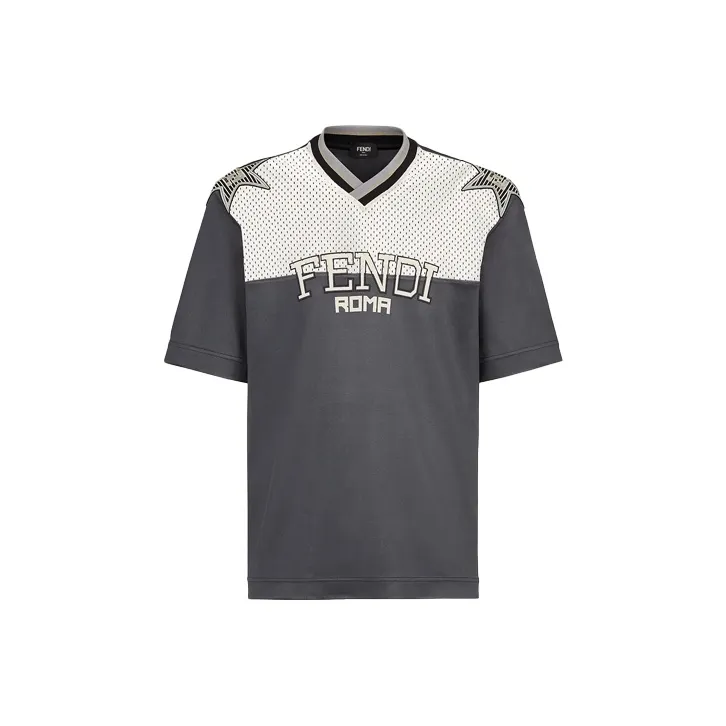 FENDI T Shirts Men Gray-0