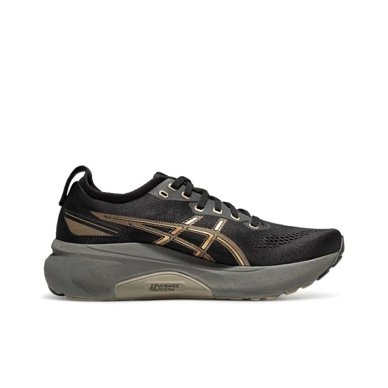 Asics Gel Kayano 31 Support Low Top Running Shoes Men's Black Yellow-1