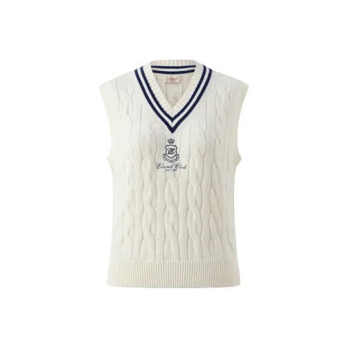 E.land Vest Women's Ivory White/White 39 Ivory